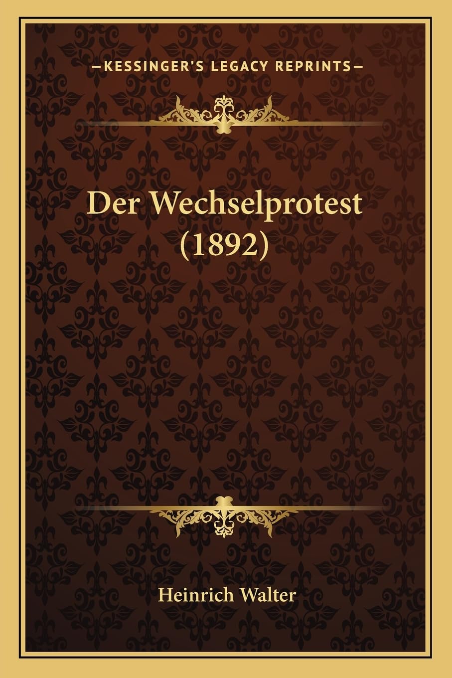 Product Image: Der Wechselprotest (1892)