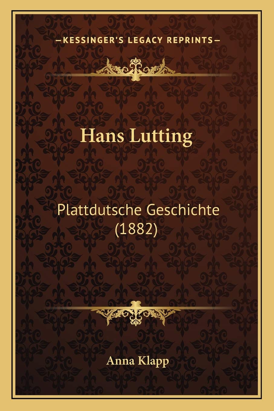 Product Image: Hans Lutting: Plattdutsche Geschichte (1882)