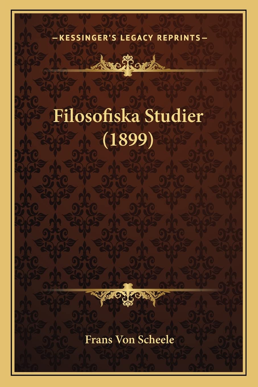 Filosofiska Studier (1899) Philosophy