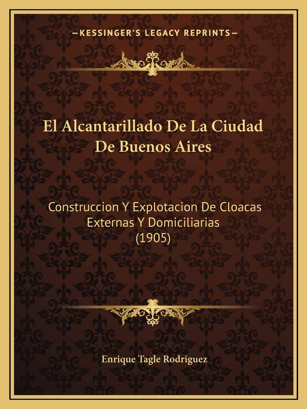 El Alcantarillado De La Ciudad De Buenos Aires: Construccion Y Explotacion De Cloacas Externas Y Domiciliarias (1905) International