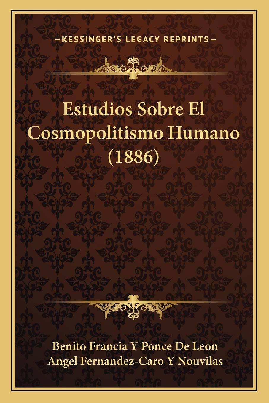 Estudios Sobre El Cosmopolitismo Humano (1886) Philosophy