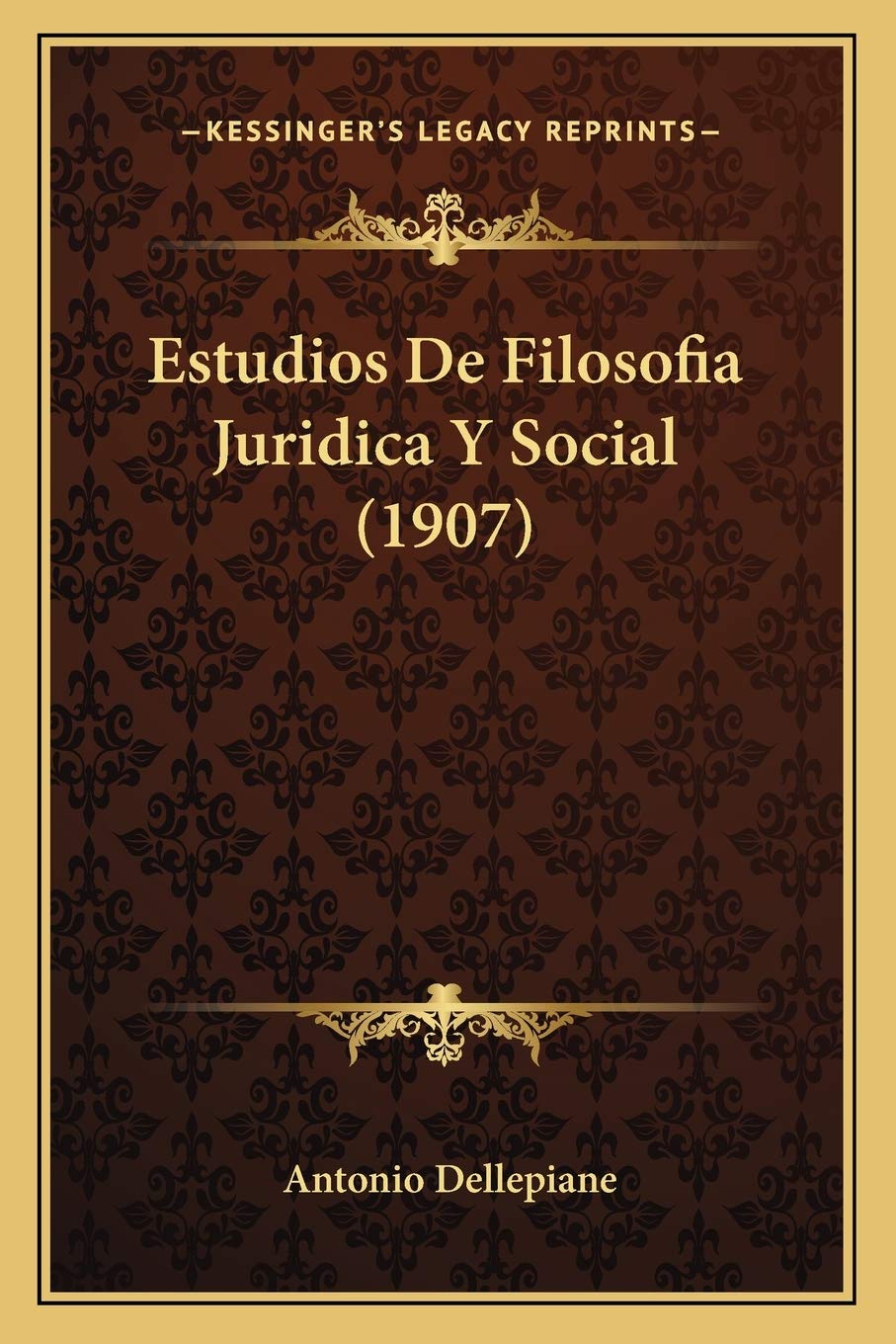 Estudios De Filosofia Juridica Y Social (1907) Law