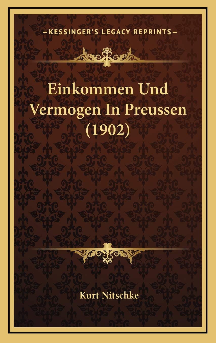 Product Image: Einkommen Und Vermogen In Preussen (1902)