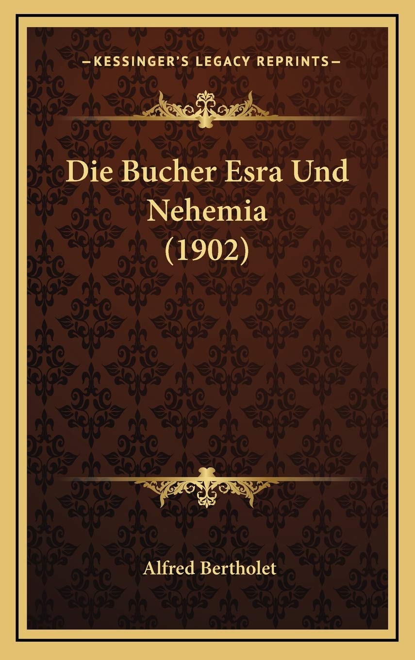 Die Bucher Esra Und Nehemia (1902) Contemporary literature