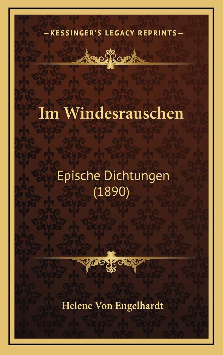 Im Windesrauschen: Epische Dichtungen (1890) Contemporary literature