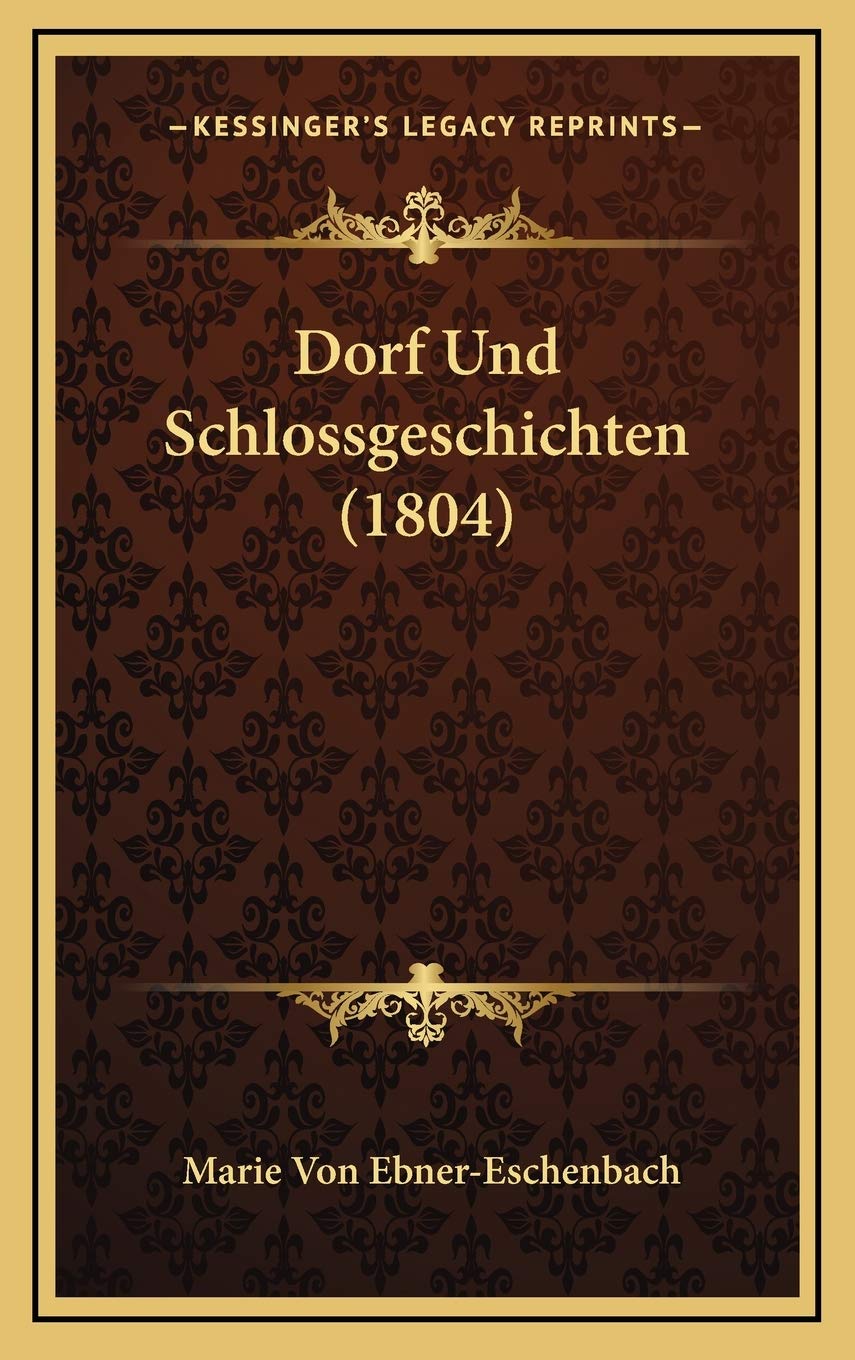 Dorf Und Schlossgeschichten (1804) International