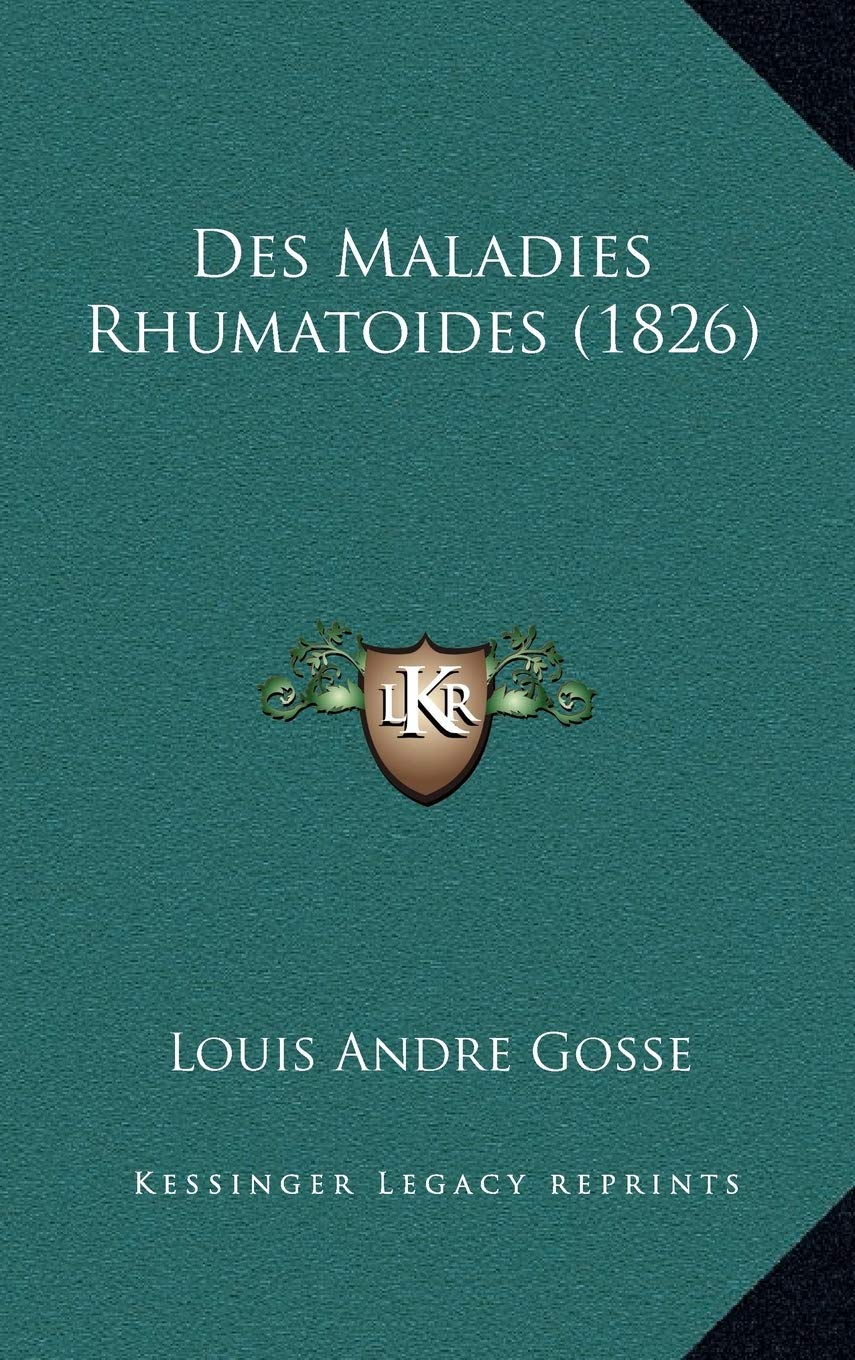 Des Maladies Rhumatoides (1826) Contemporary literature