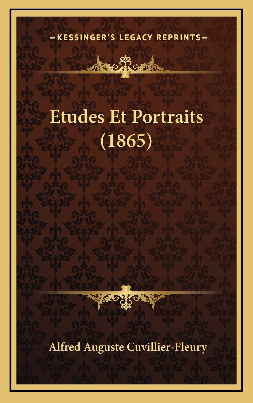Etudes Et Portraits (1865) Contemporary literature