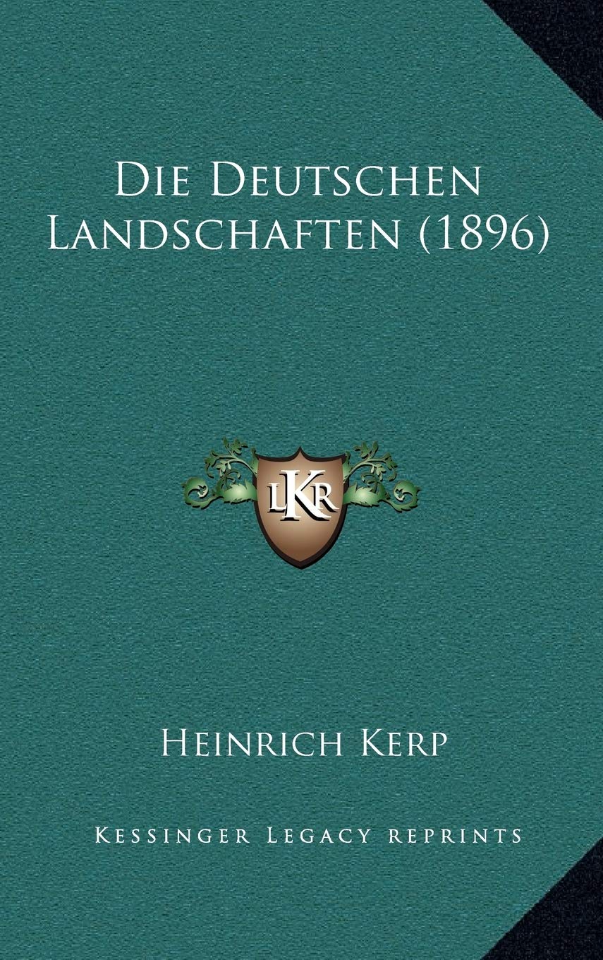 Die Deutschen Landschaften (1896) Contemporary literature