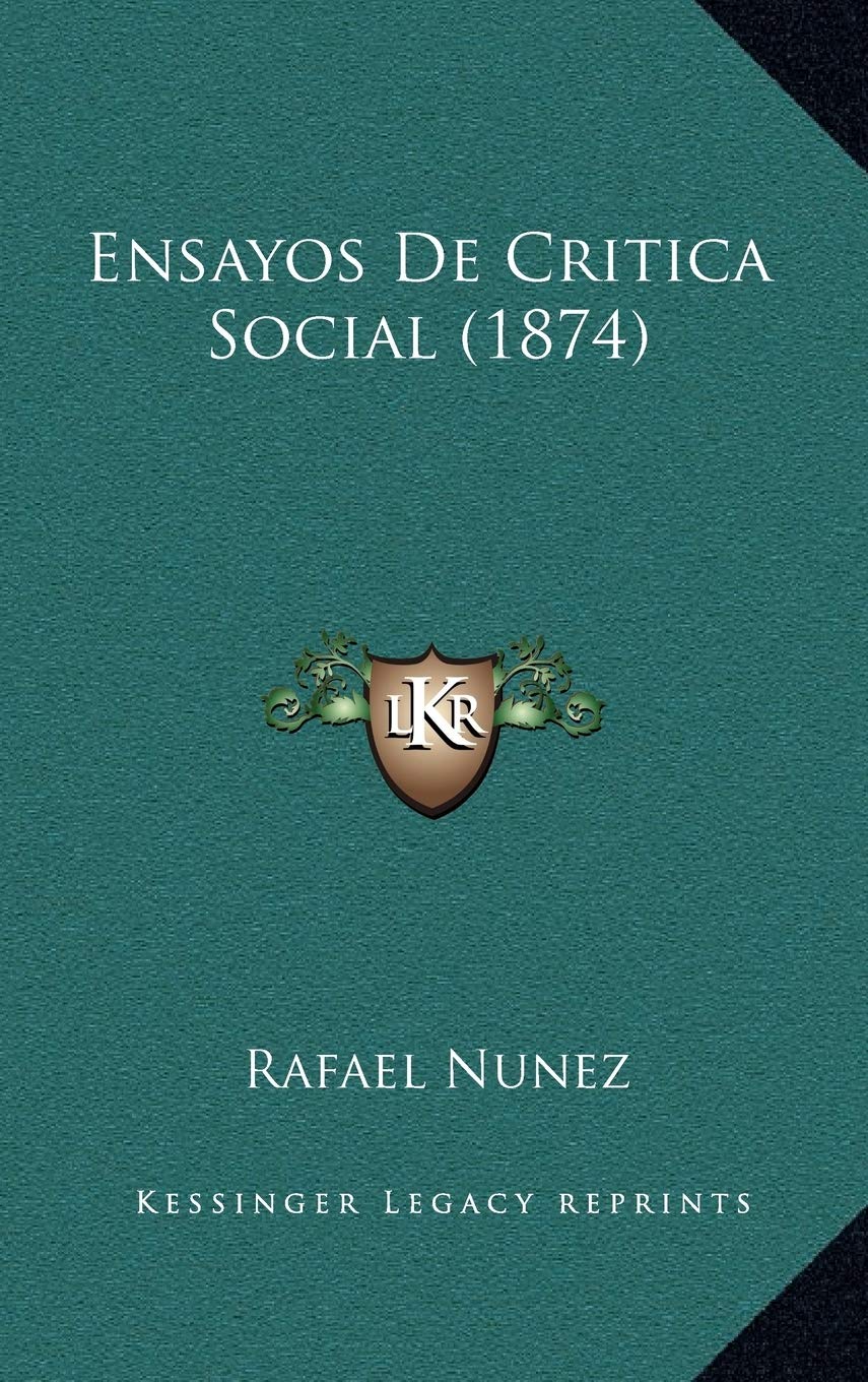 Ensayos De Critica Social (1874) Contemporary literature