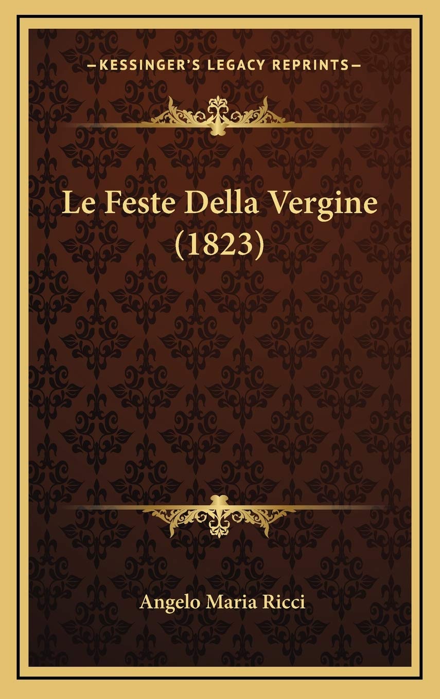 Le Feste Della Vergine (1823) Contemporary literature