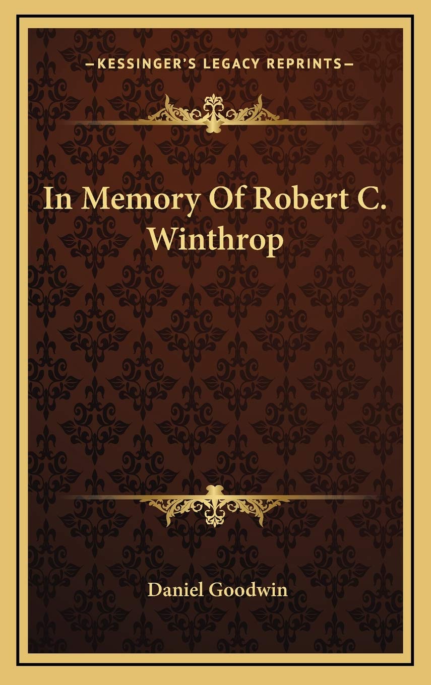Product Image: In Memory Of Robert C. Winthrop