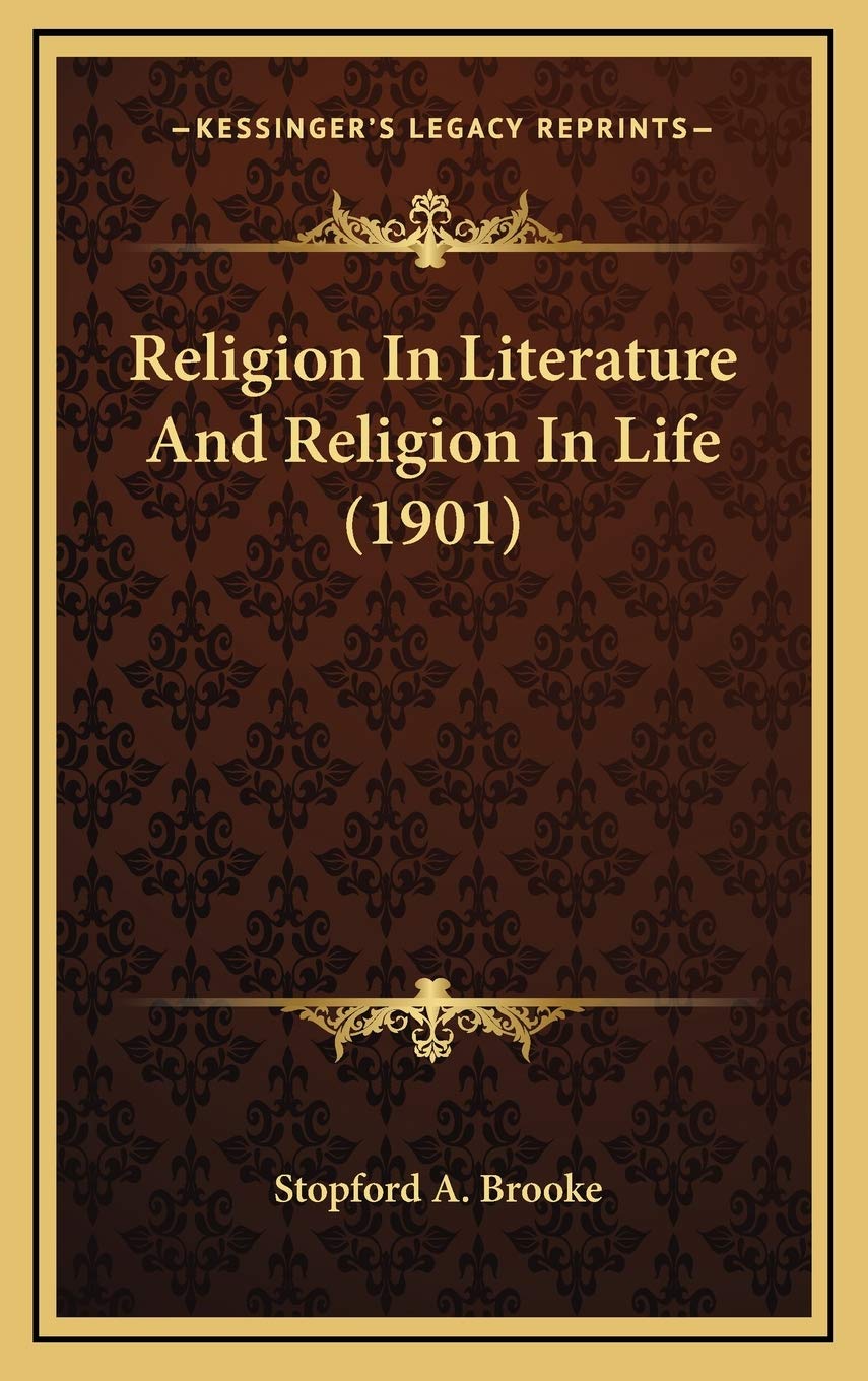 Religion In Literature And Religion In Life (1901) Religion & Esotericism