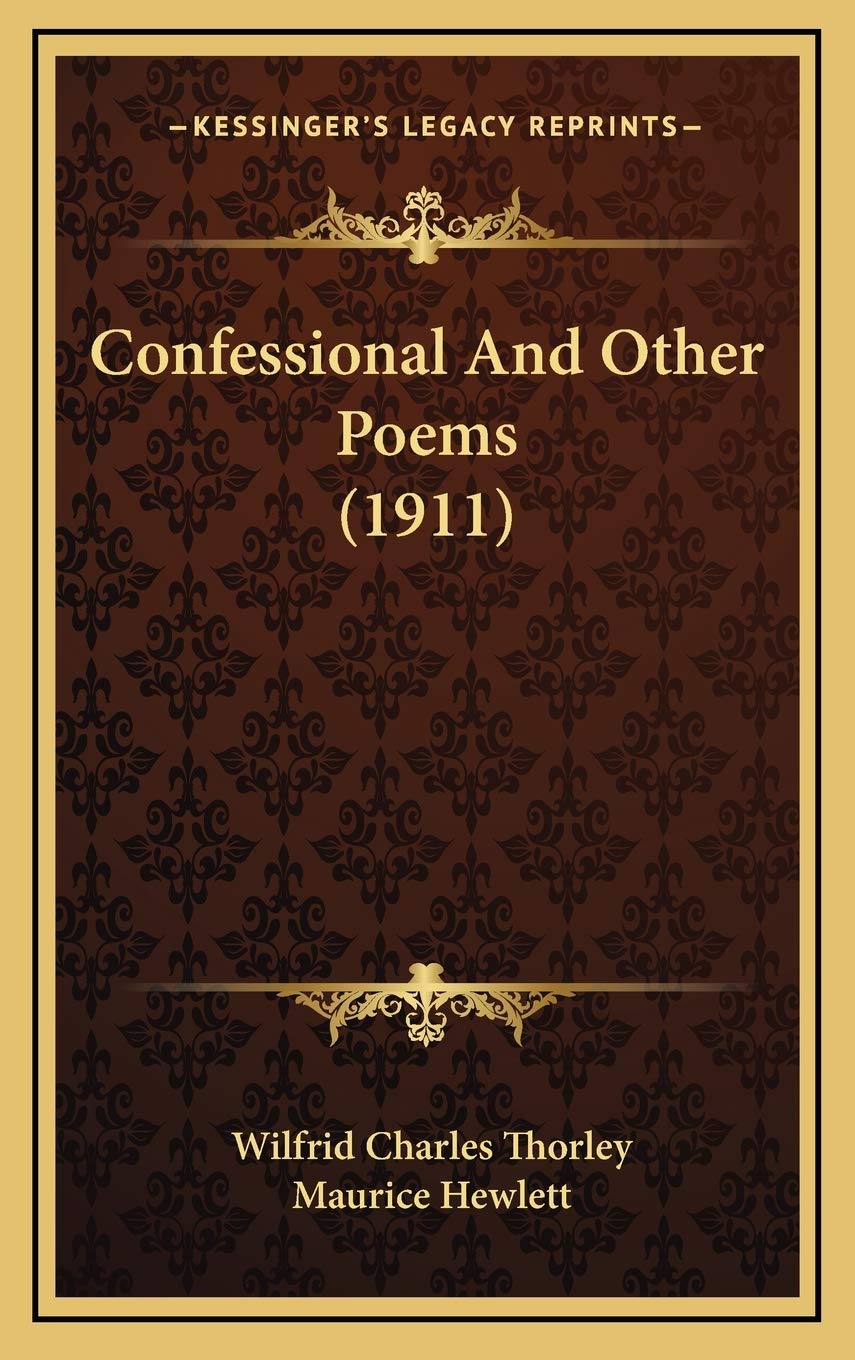 Confessional And Other Poems (1911) Contemporary literature