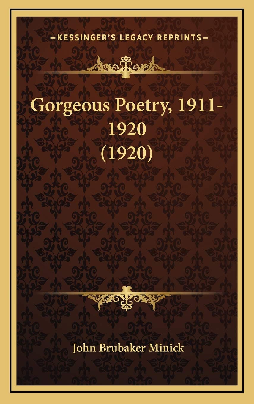 Gorgeous Poetry, 1911-1920 (1920) Contemporary literature