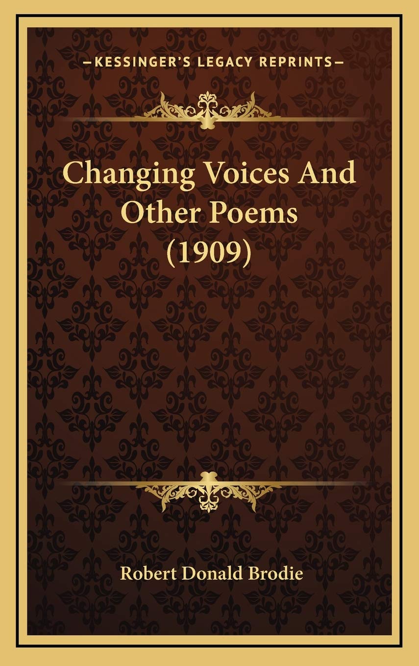 Changing Voices And Other Poems (1909) Contemporary literature