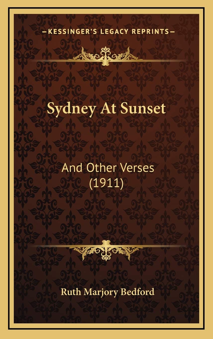 Sydney At Sunset: And Other Verses (1911) Contemporary literature