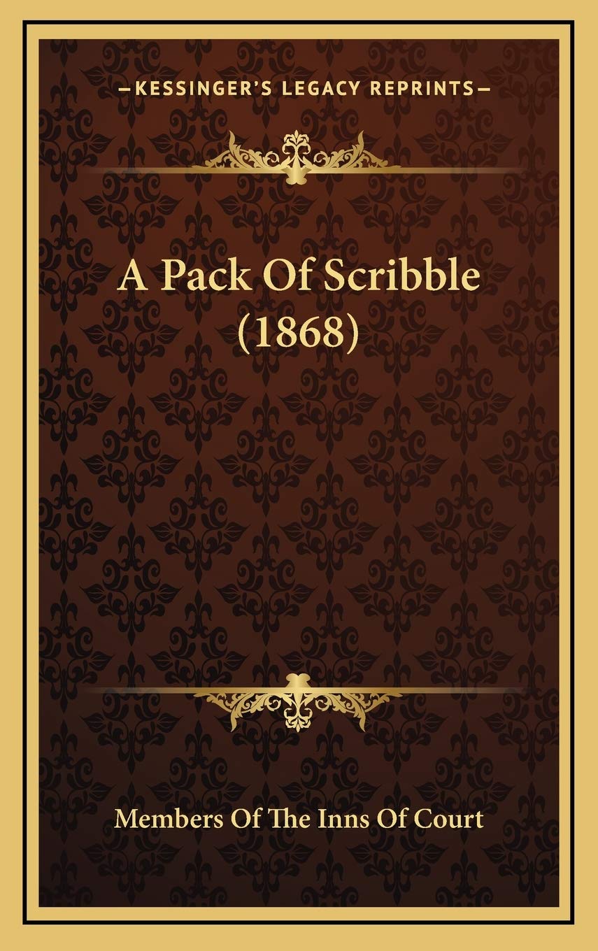 A Pack Of Scribble (1868) Contemporary literature