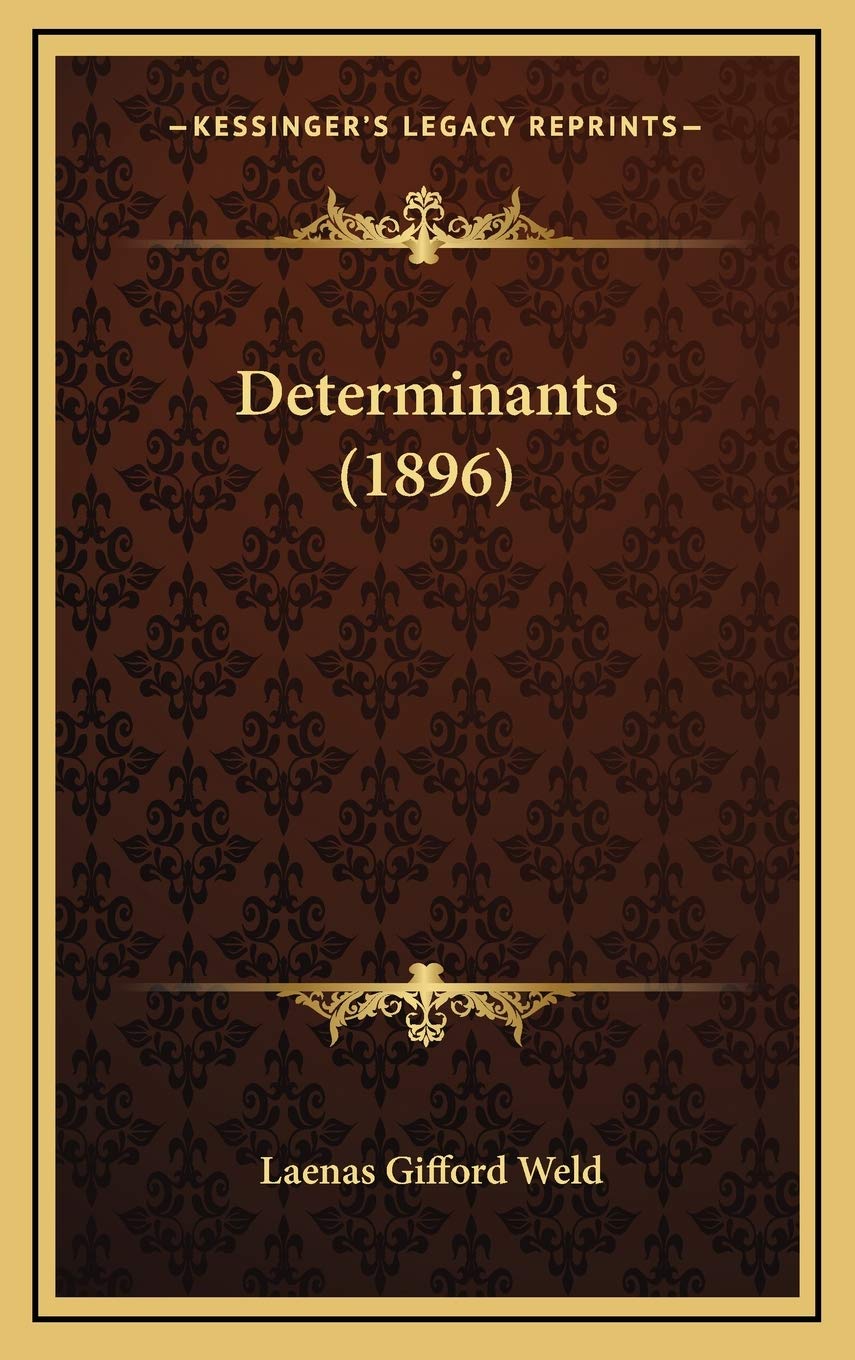 Product Image: Determinants (1896)