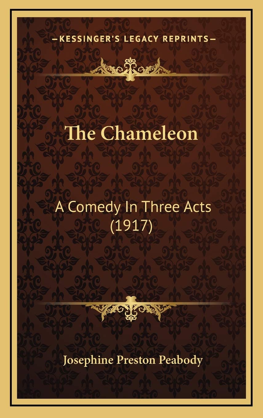 The Chameleon: A Comedy In Three Acts (1917) Film, Art & Culture