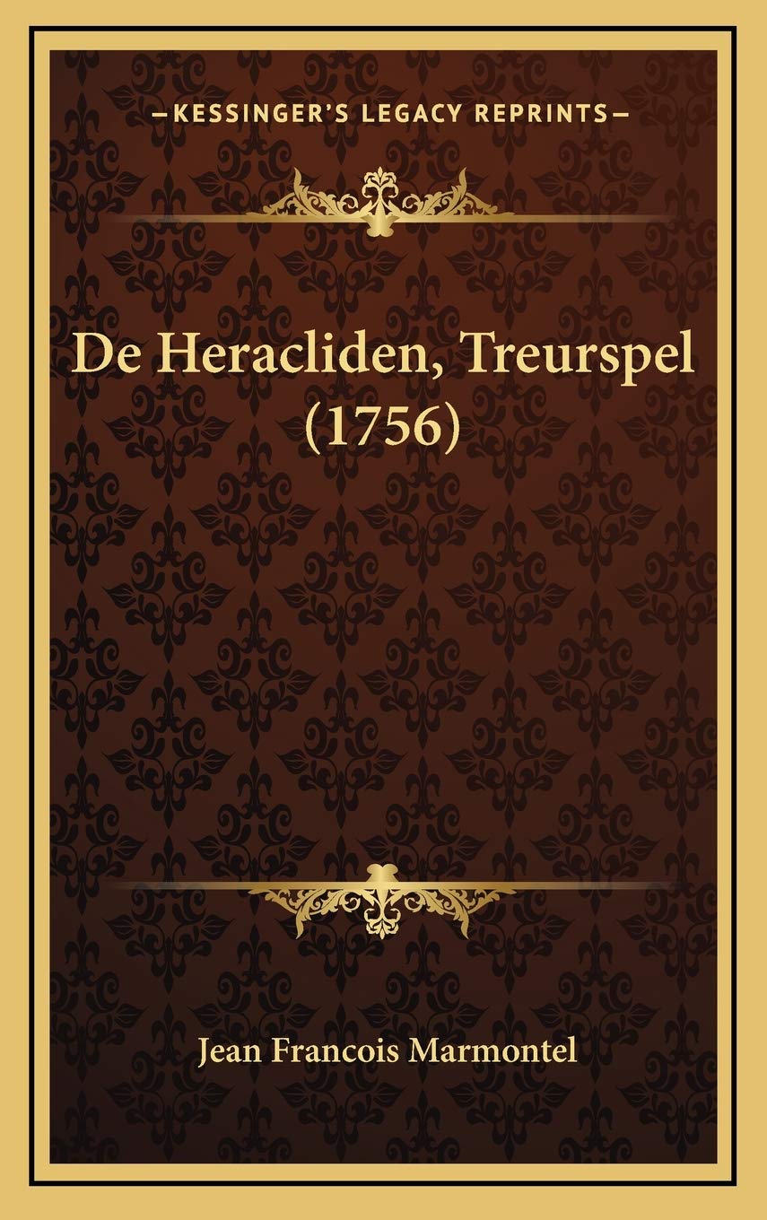 De Heracliden, Treurspel (1756) Contemporary literature