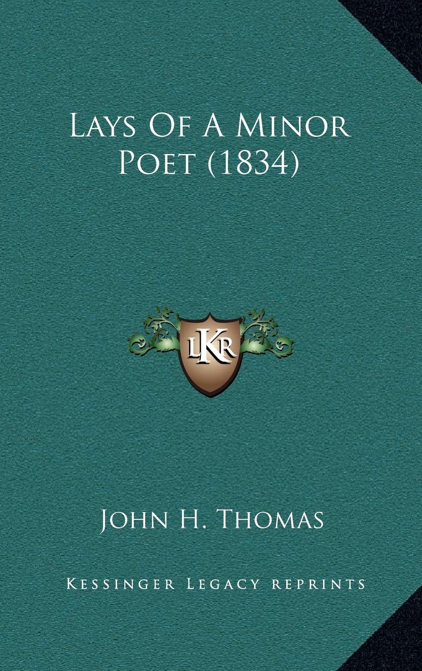 Lays Of A Minor Poet (1834) Poetry