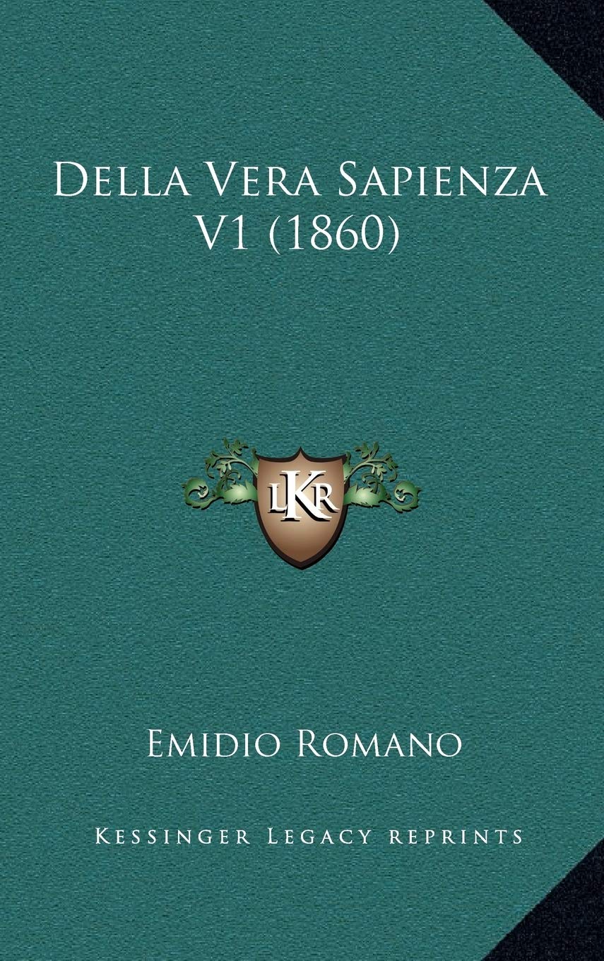 Della Vera Sapienza V1 (1860) Contemporary literature