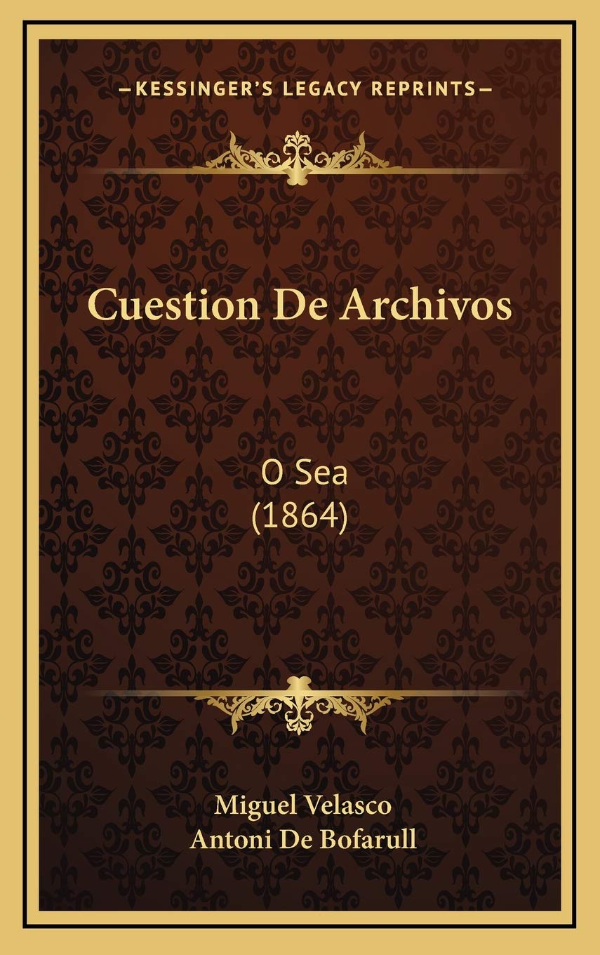 Cuestion De Archivos: O Sea (1864) Contemporary literature