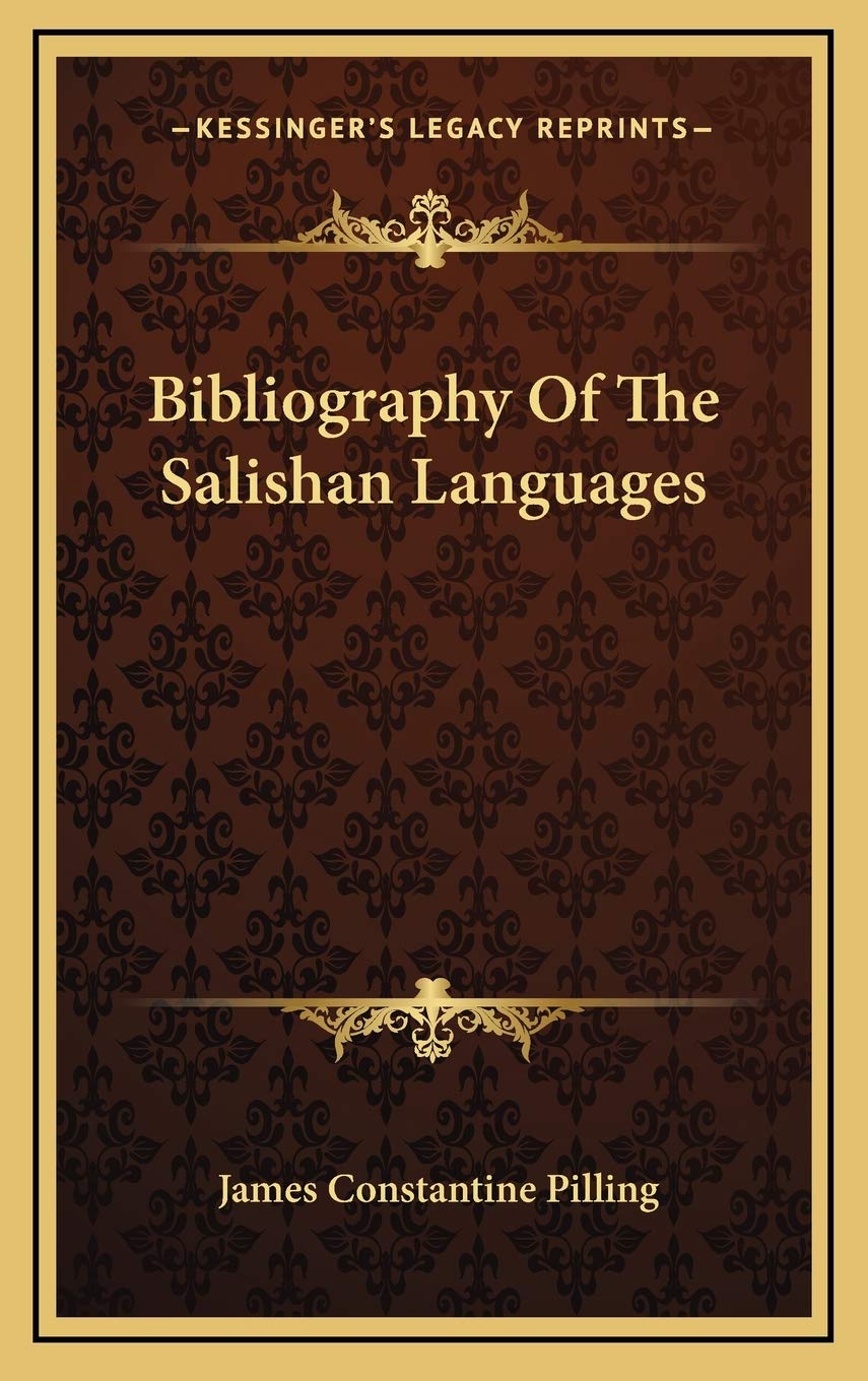 Bibliography Of The Salishan Languages Contemporary literature
