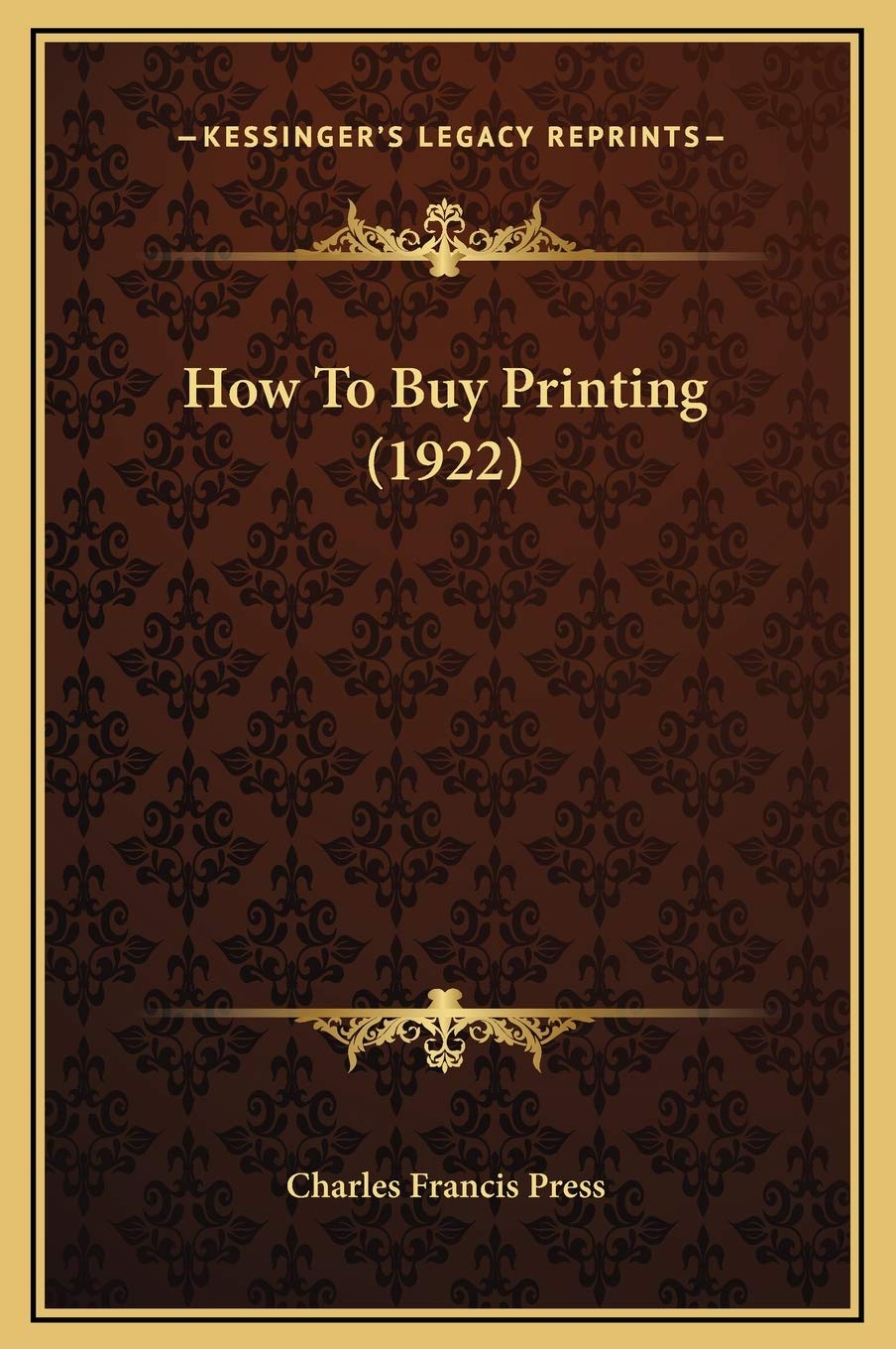 How To Buy Printing (1922) Contemporary literature