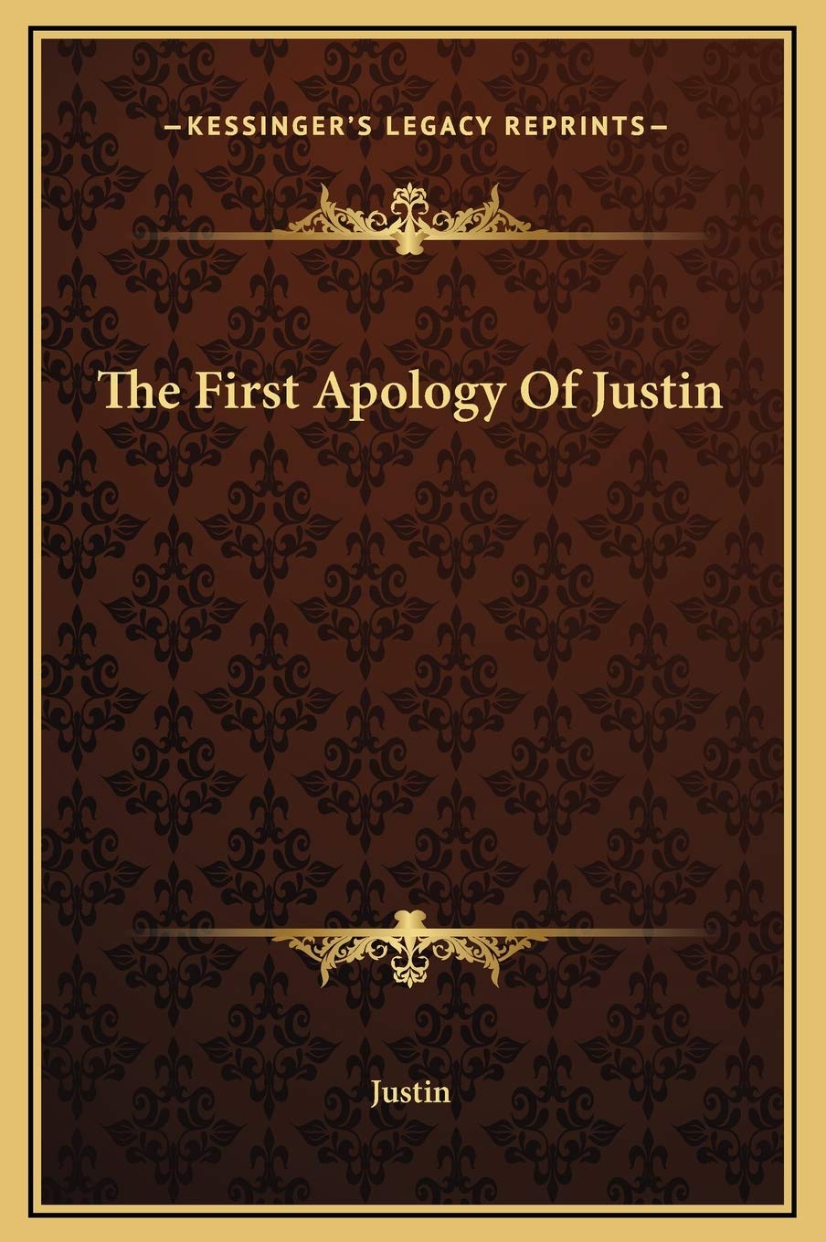 The First Apology Of Justin Contemporary literature