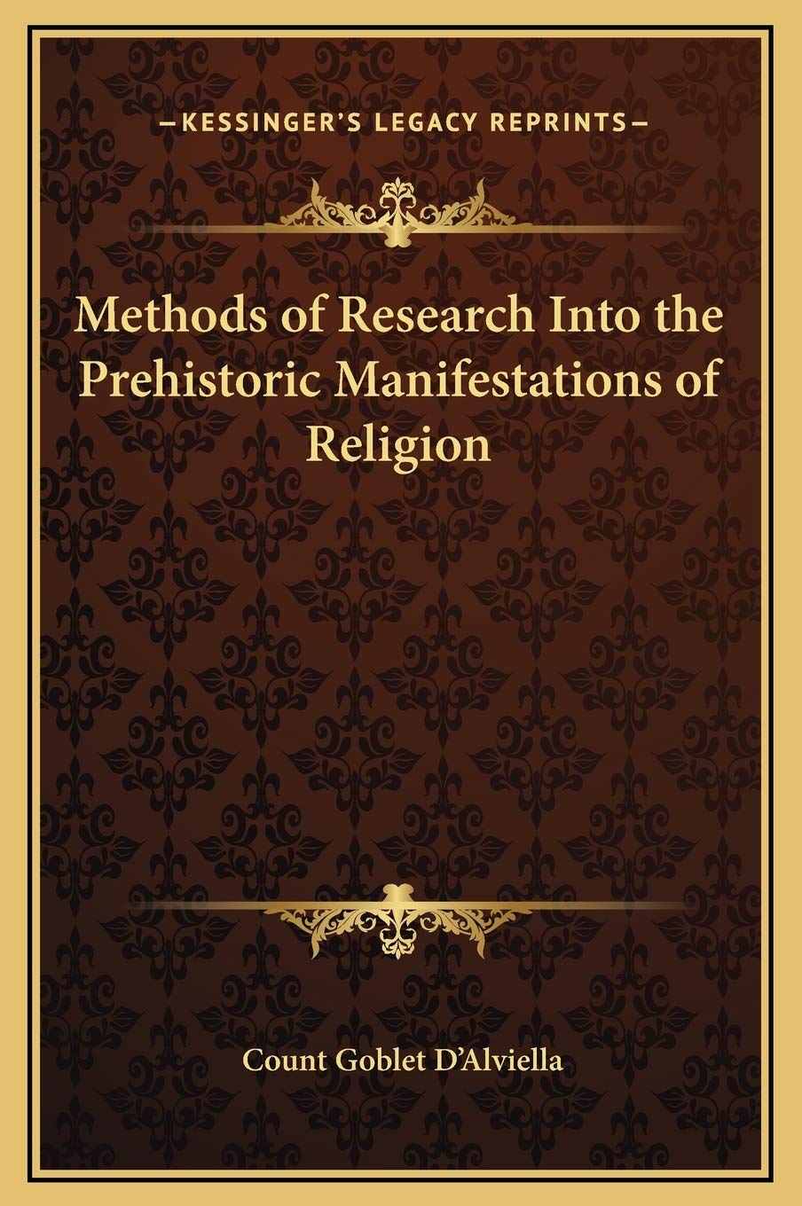 Methods of Research Into the Prehistoric Manifestations of Religion Contemporary literature