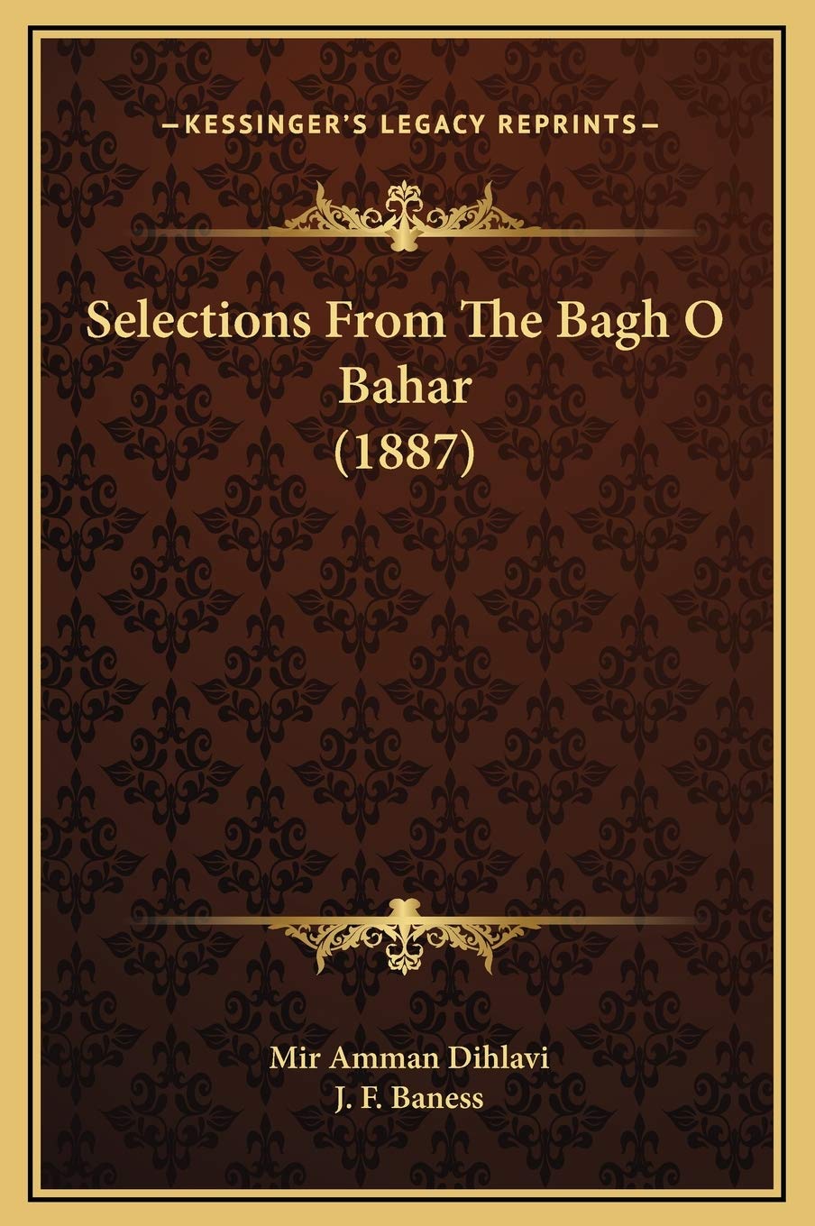 Selections From The Bagh O Bahar (1887) Essays & Short Stories
