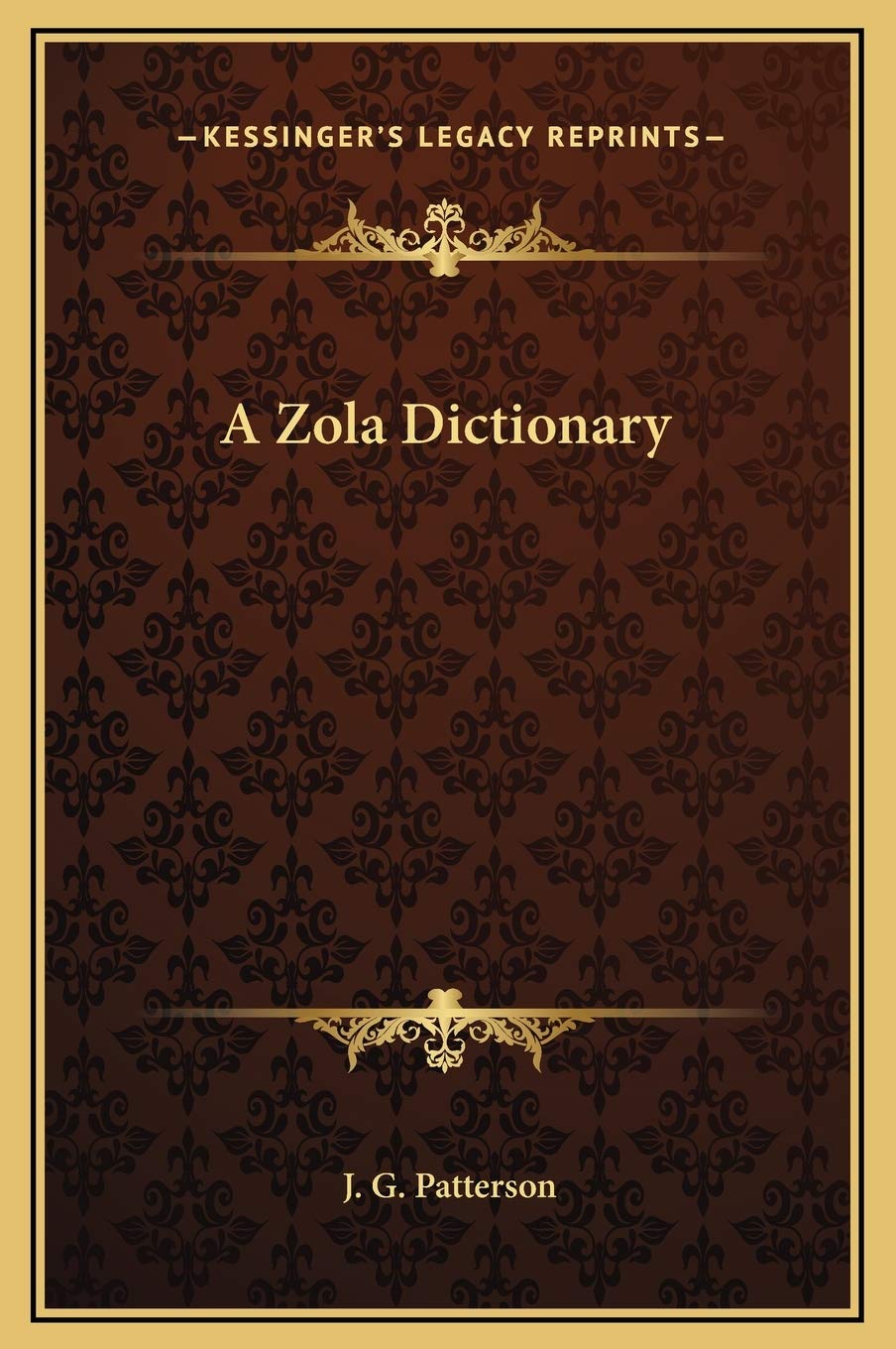 Product Image: A Zola Dictionary