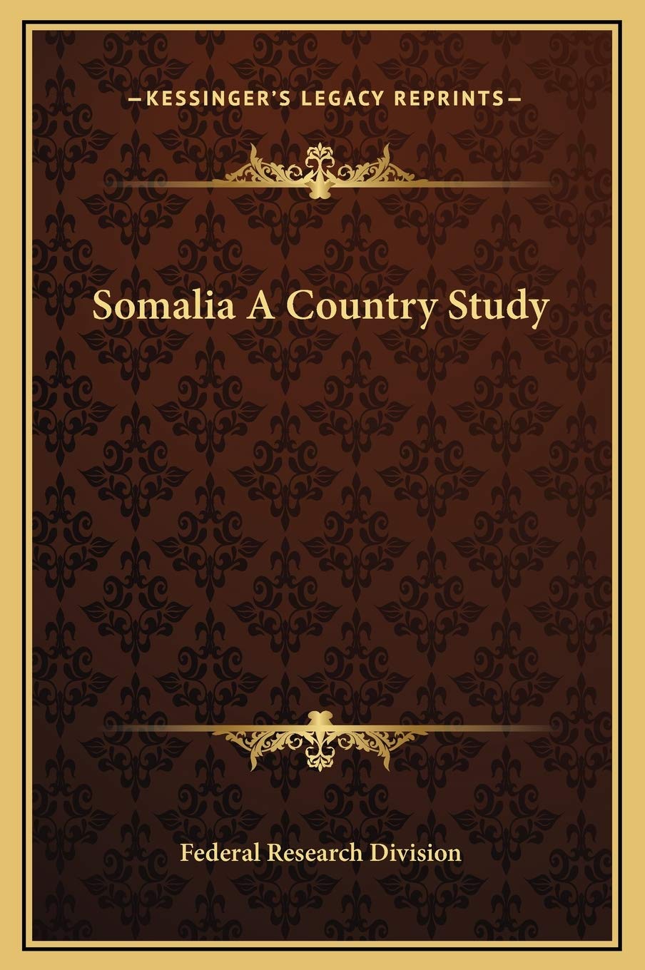 Somalia A Country Study Social Sciences