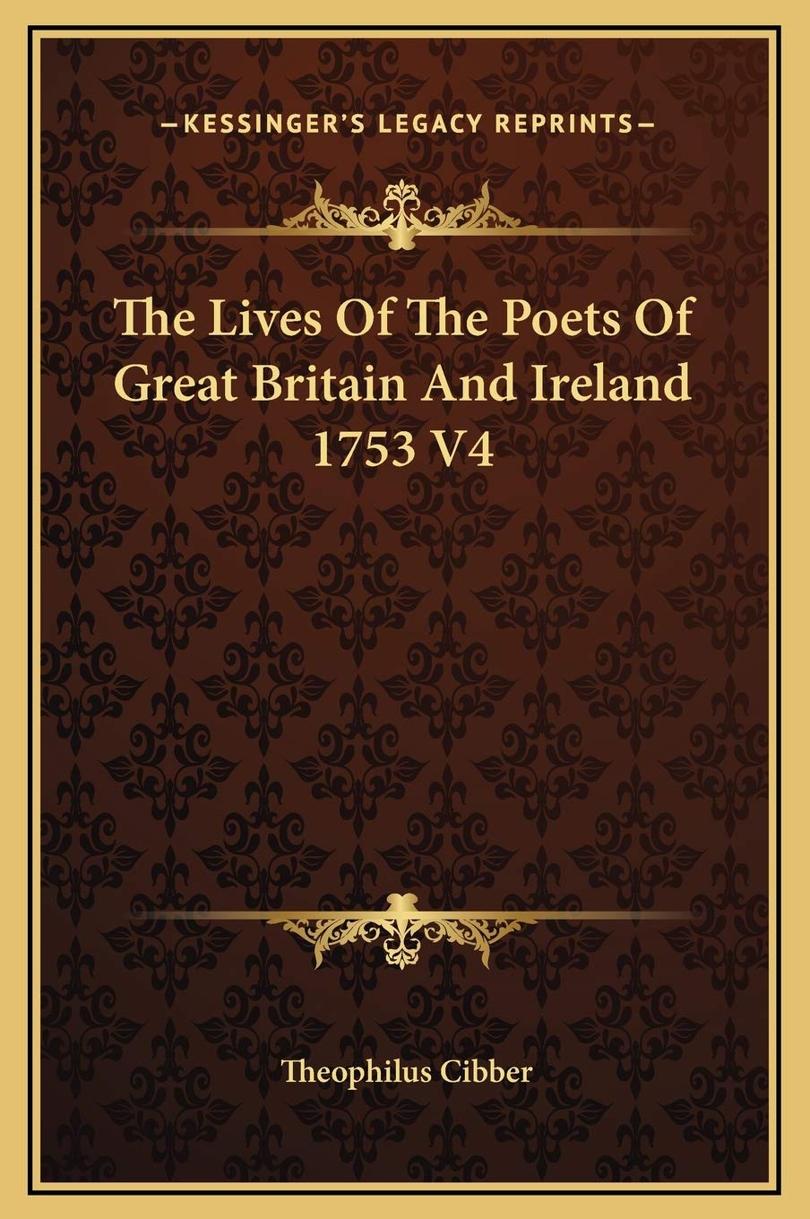 The Lives Of The Poets Of Great Britain And Ireland 1753 V4 Poetry