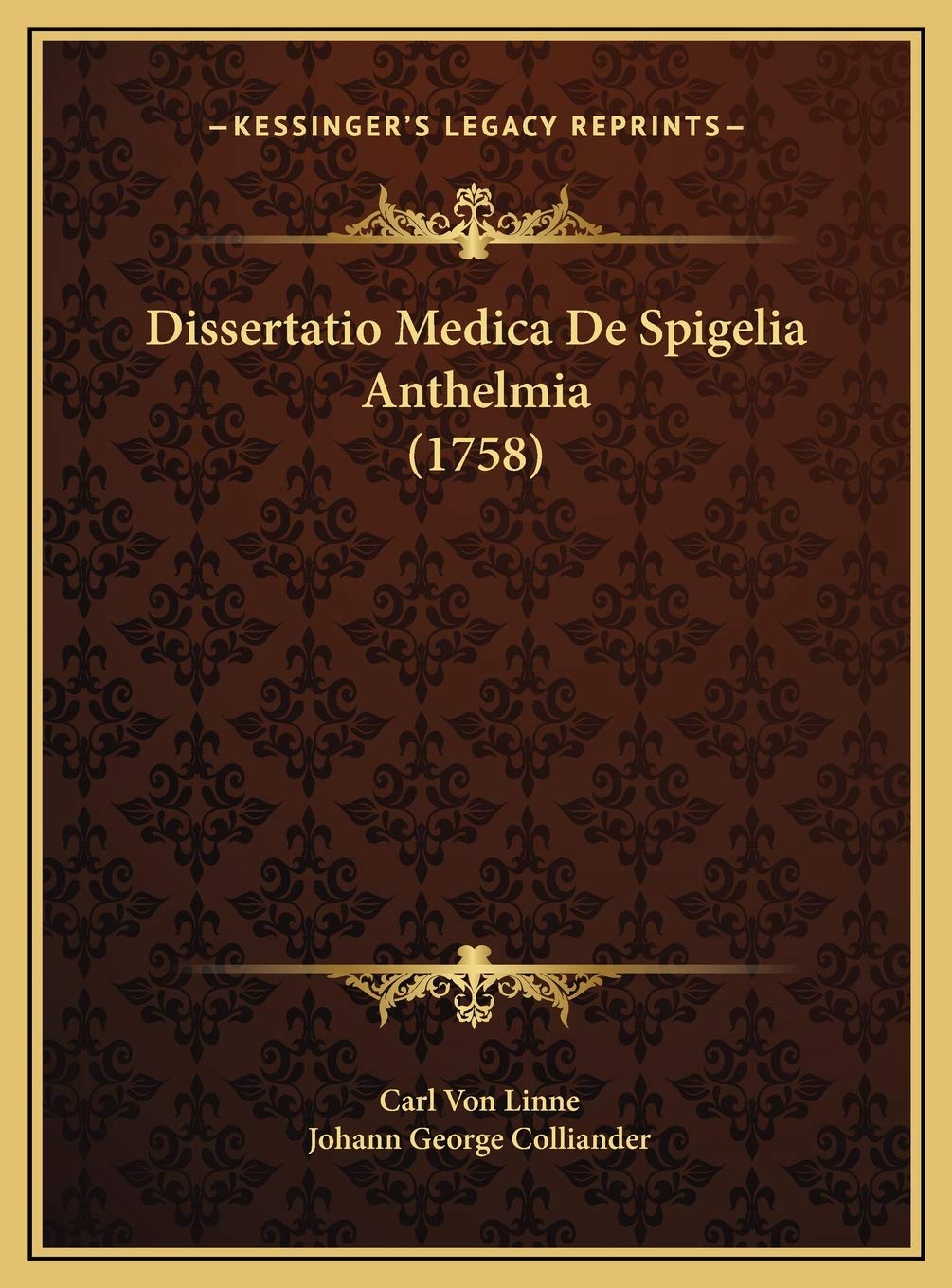 Dissertatio Medica De Spigelia Anthelmia (1758) Contemporary literature