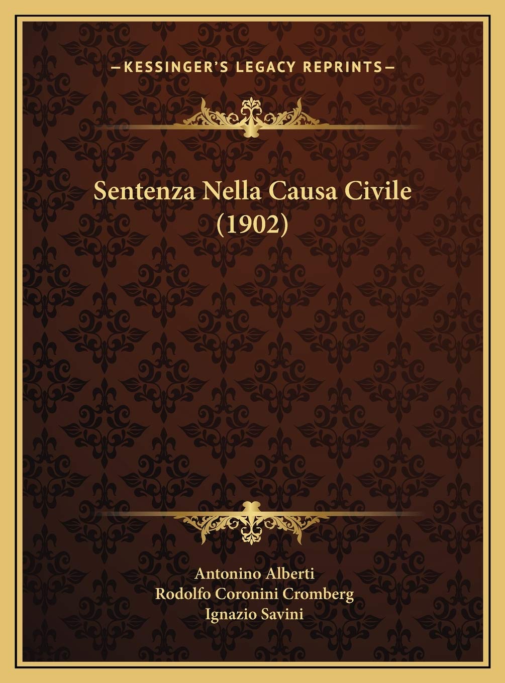 Sentenza Nella Causa Civile (1902) Contemporary literature