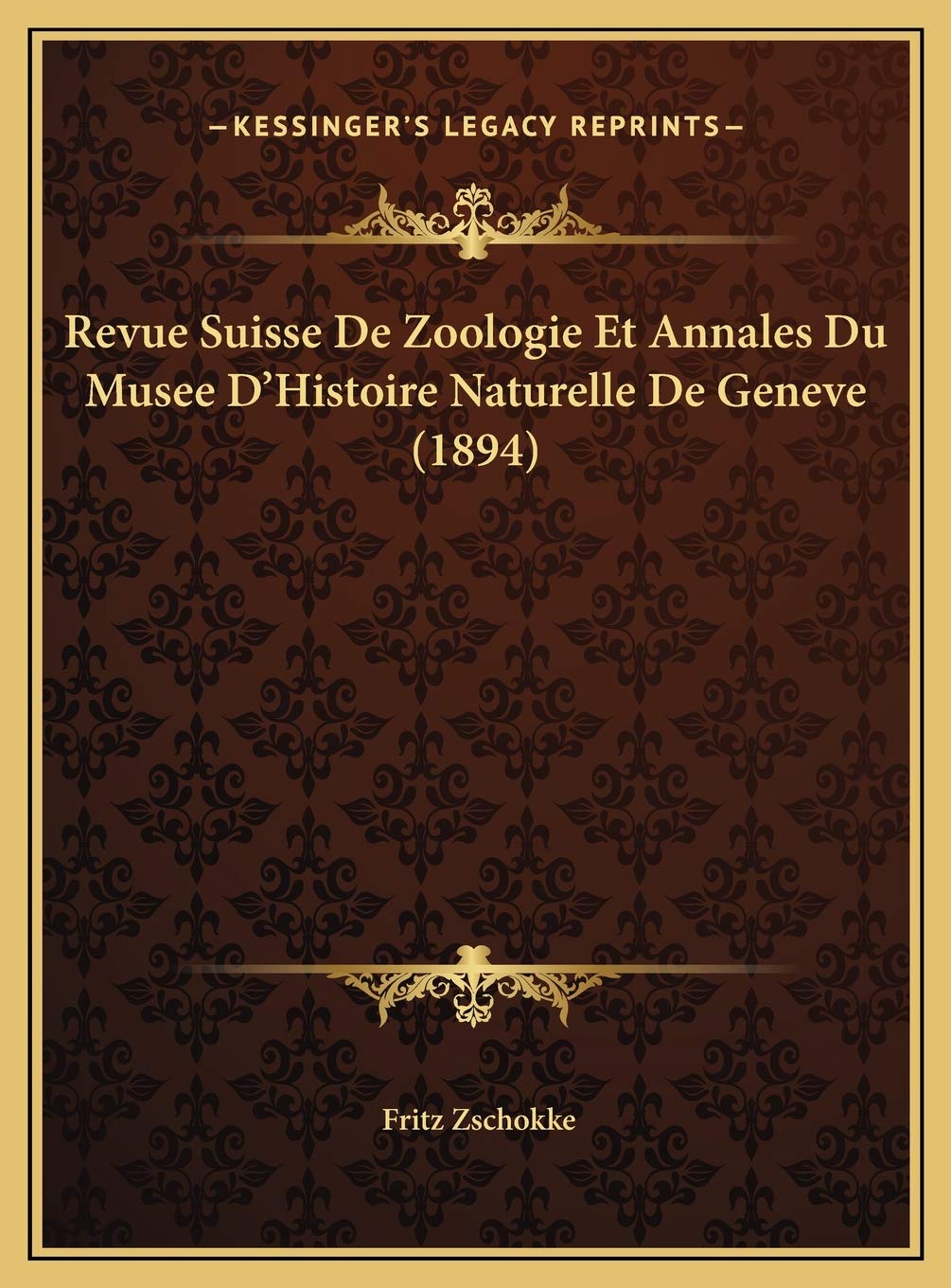 Revue Suisse De Zoologie Et Annales Du Musee D'Histoire Naturelle De Geneve (1894) Contemporary literature