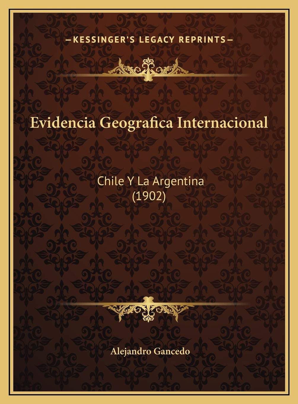 Evidencia Geografica Internacional: Chile Y La Argentina (1902) Contemporary literature