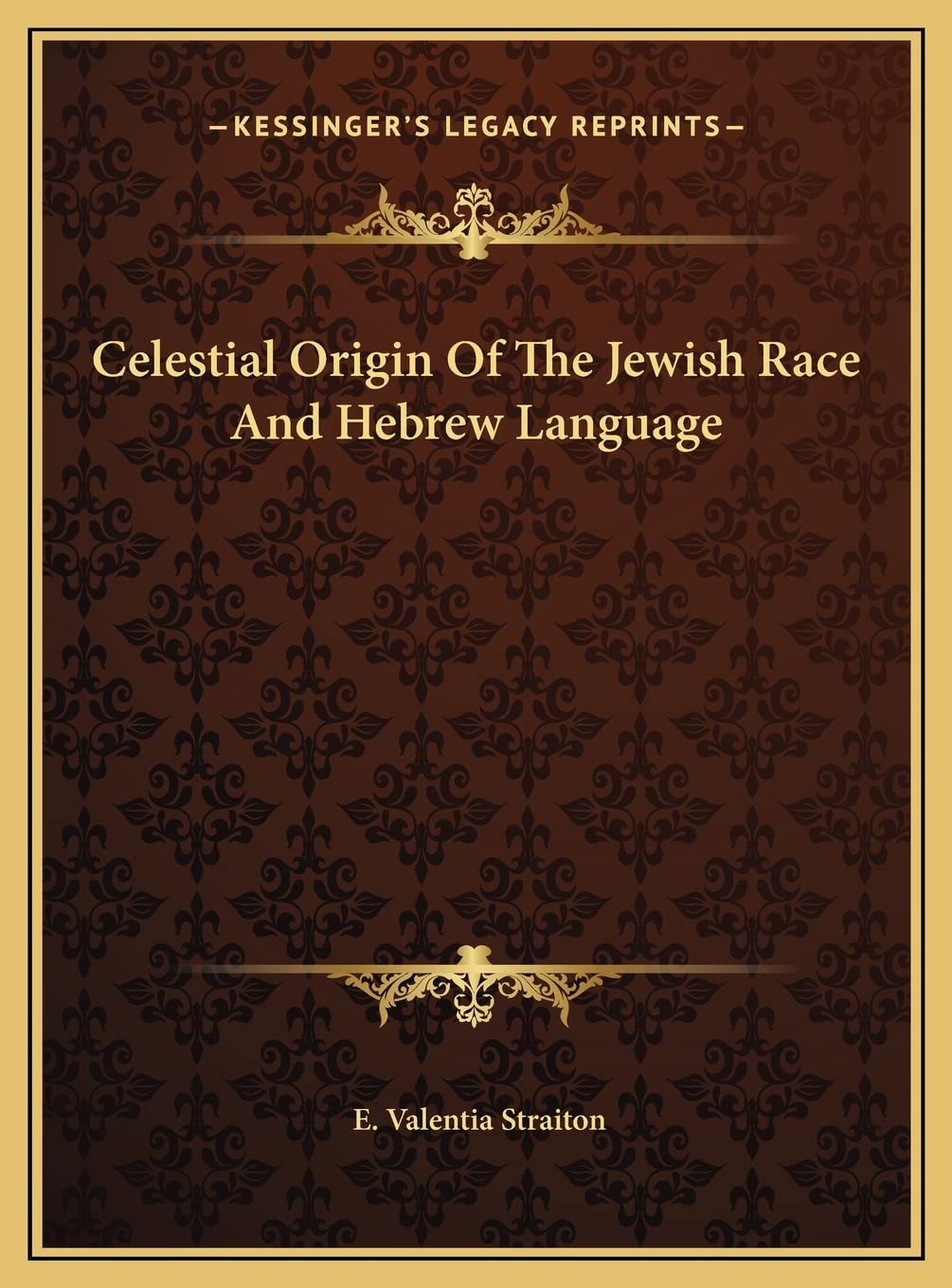 Celestial Origin Of The Jewish Race And Hebrew Language Philosophy