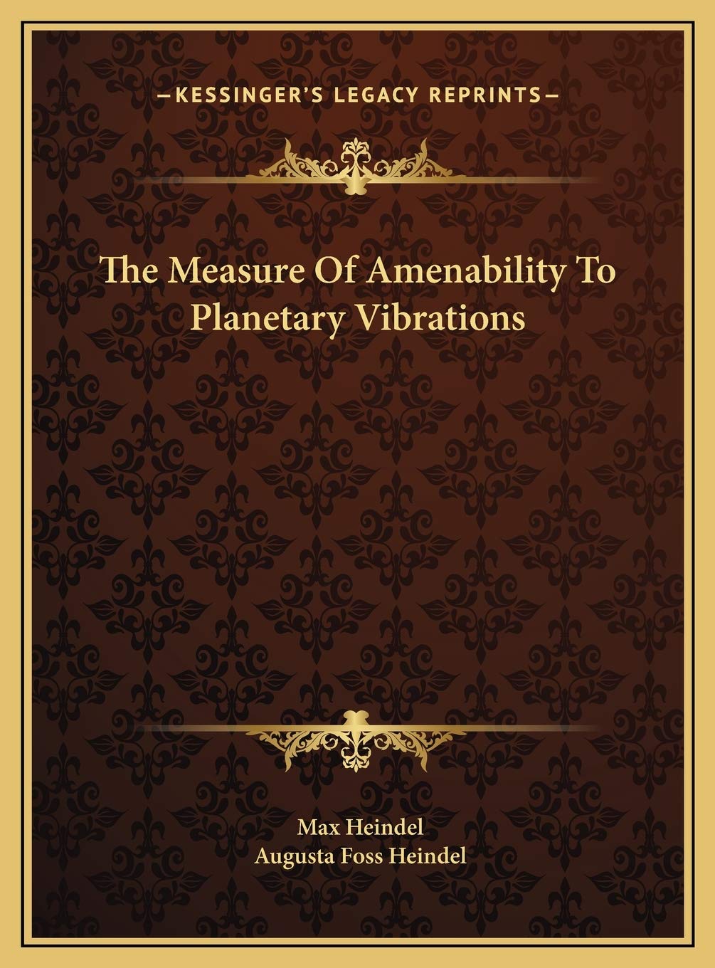 The Measure Of Amenability To Planetary Vibrations Contemporary literature