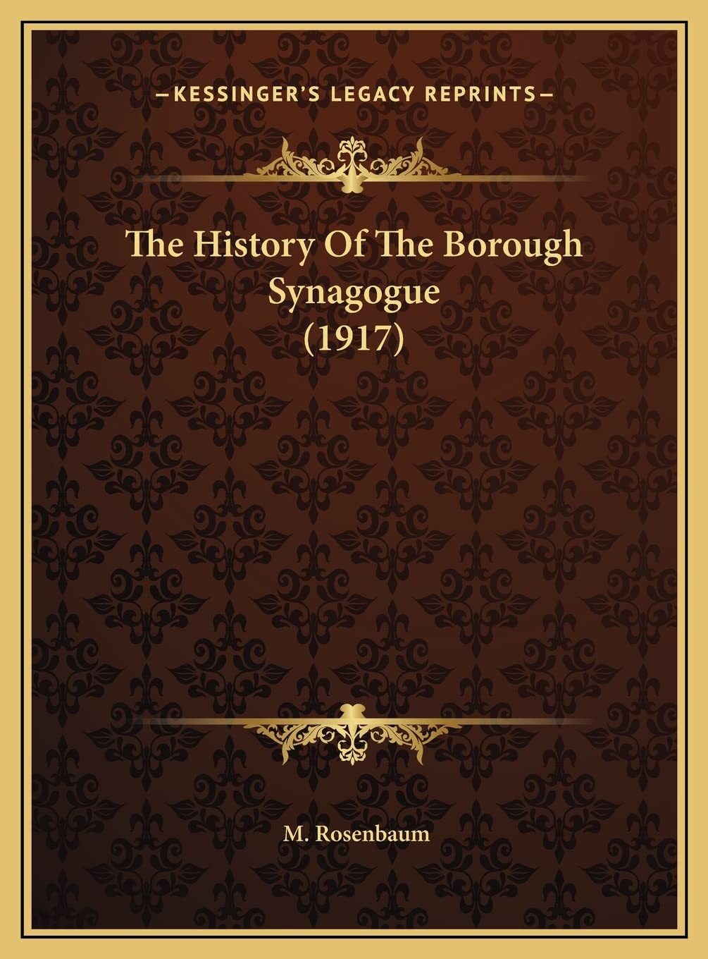 The History Of The Borough Synagogue (1917) Philosophy