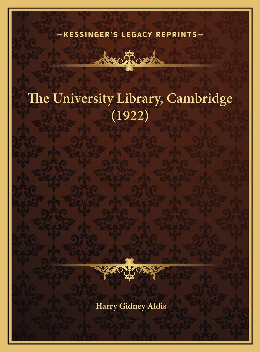 The University Library, Cambridge (1922) Contemporary literature