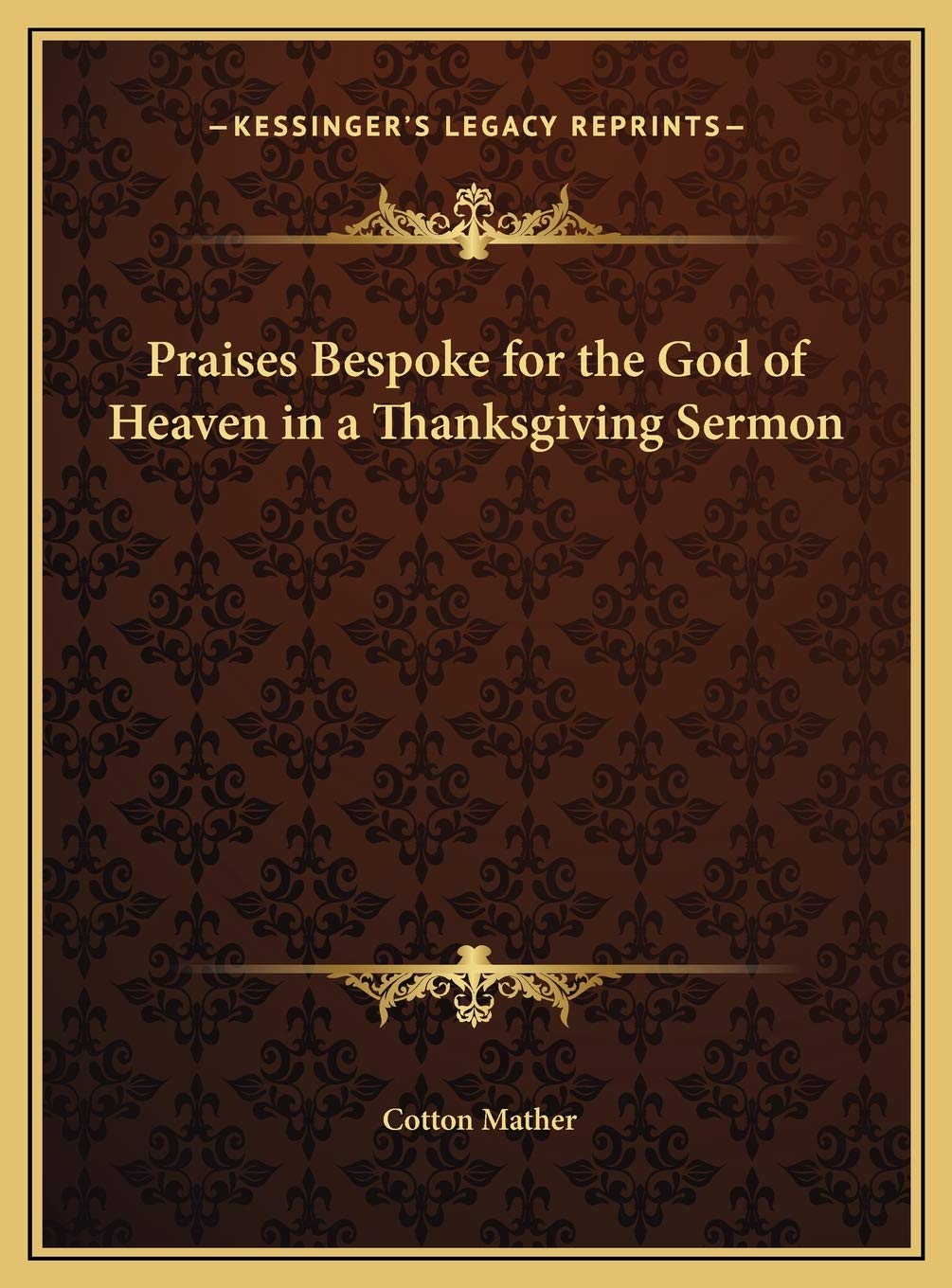 Praises Bespoke for the God of Heaven in a Thanksgiving Sermon Contemporary literature