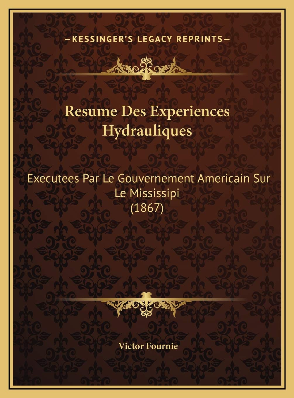 Resume Des Experiences Hydrauliques: Executees Par Le Gouvernement Americain Sur Le Mississipi (1867) Contemporary literature
