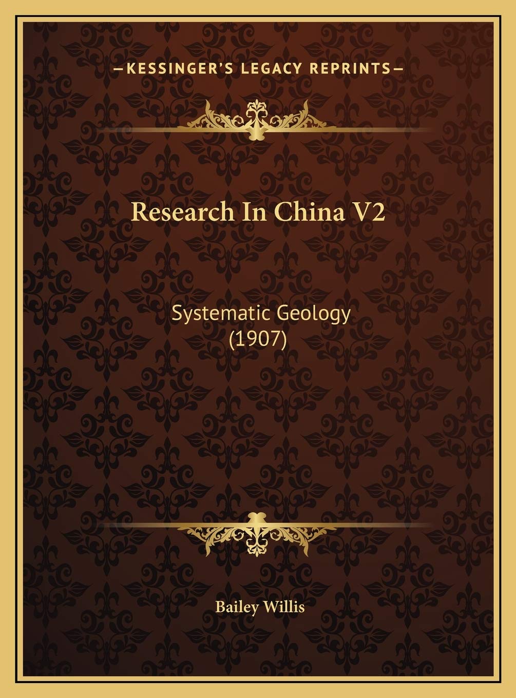 Product Image: Research In China V2: Systematic Geology (1907)