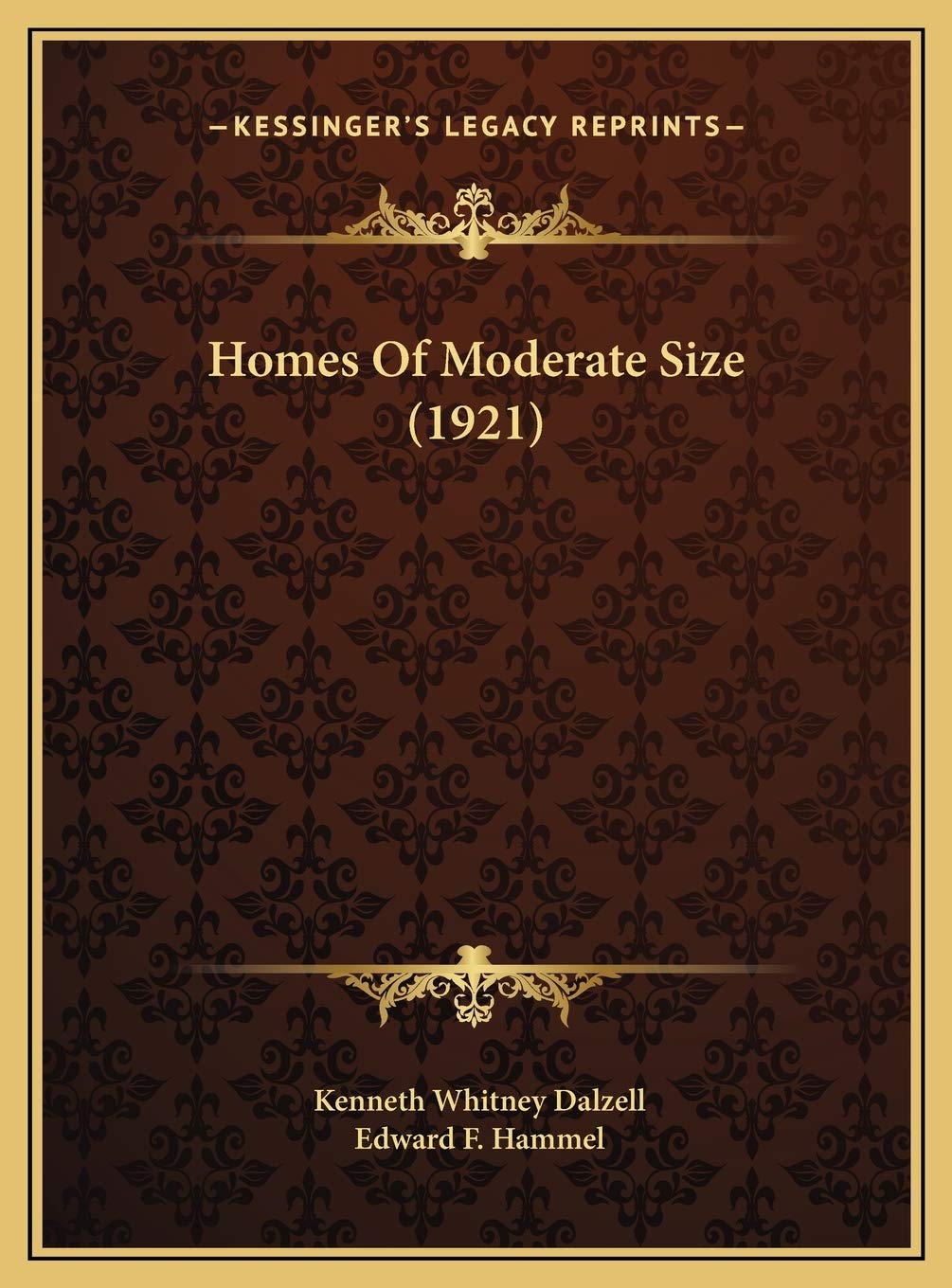 Homes Of Moderate Size (1921) Contemporary literature
