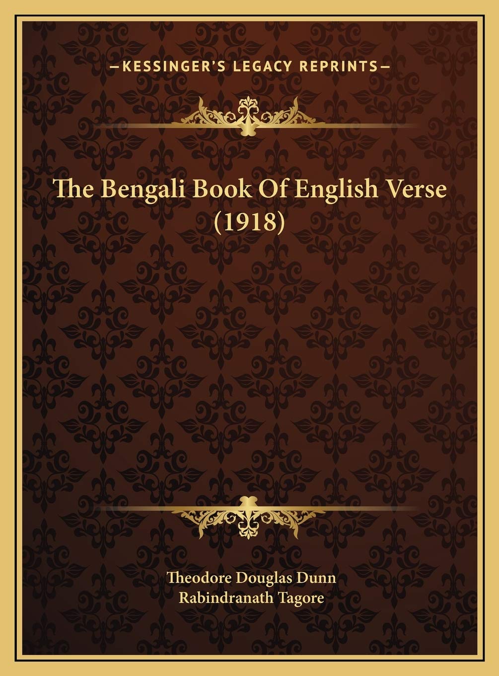 The Bengali Book Of English Verse (1918) Poetry