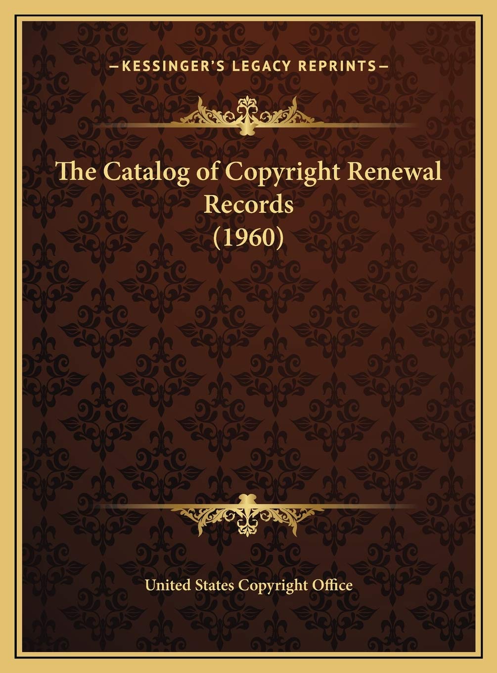 The Catalog of Copyright Renewal Records (1960) Contemporary literature
